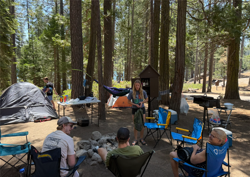 Our Campsite at Shaver Lake Our Campsite at Shaver Lake
