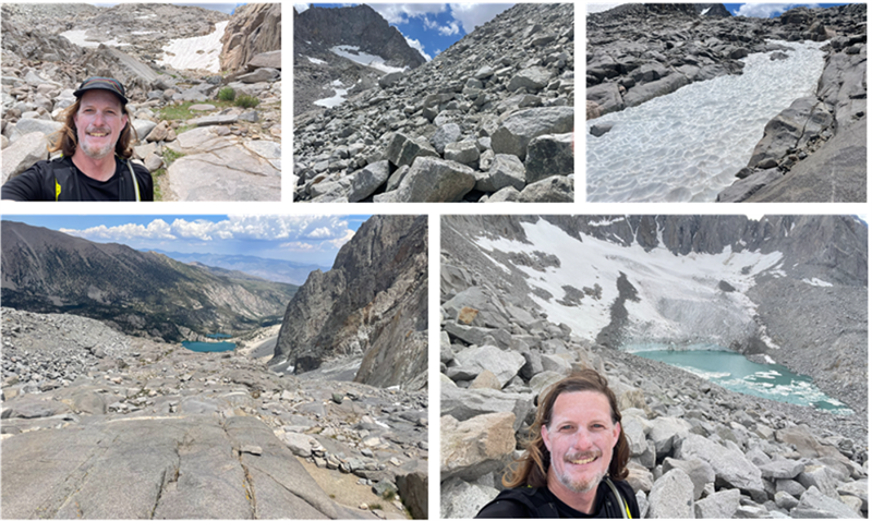 John at Palisade Glacier – Inyo National Forest – Big Pine Creek North Trail John at Palisade Glacier – Inyo National Forest – Big Pine Creek North Trail