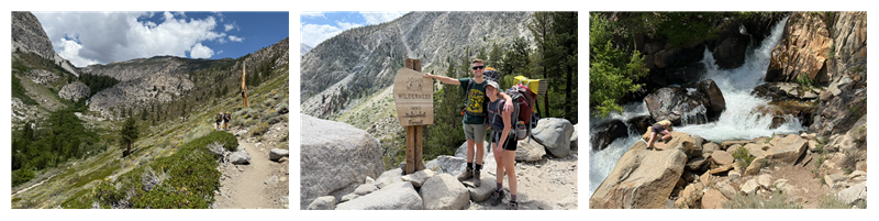 John Muir Wilderness Sign and a great place to get some water