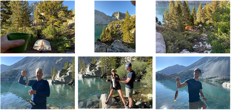Second Lake – Inyo National Forest – Morning Coffee and Fishing Second Lake – Inyo National Forest – Morning Coffee and Fishing